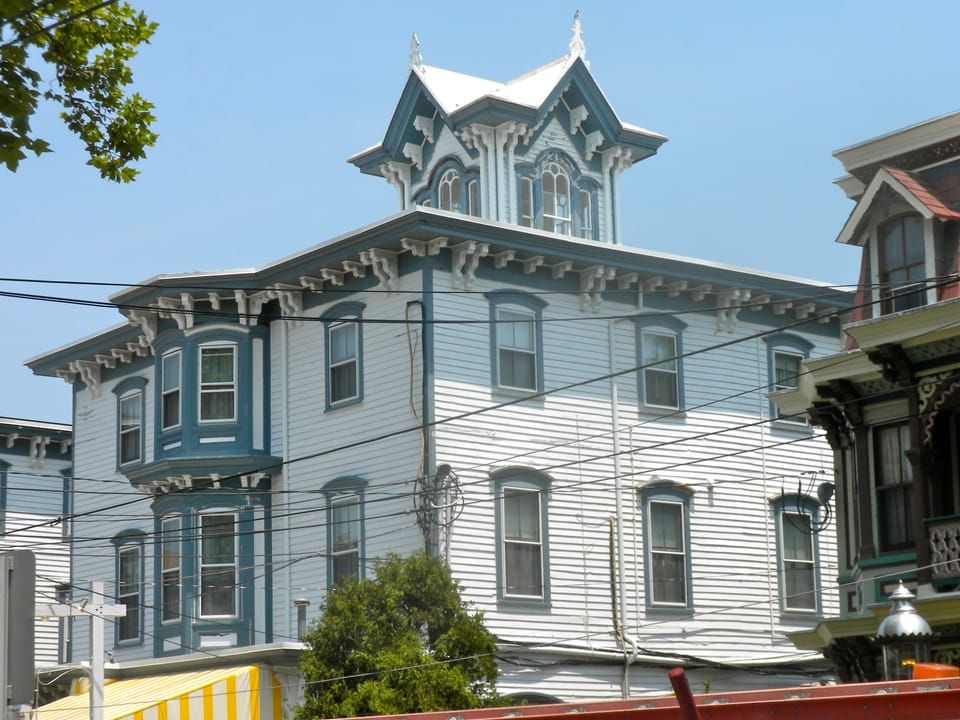 Carroll Villa, 19 Jackson St. , Cape May, New Jersey.  IN the Cape May Historic District an NHL since 1976.