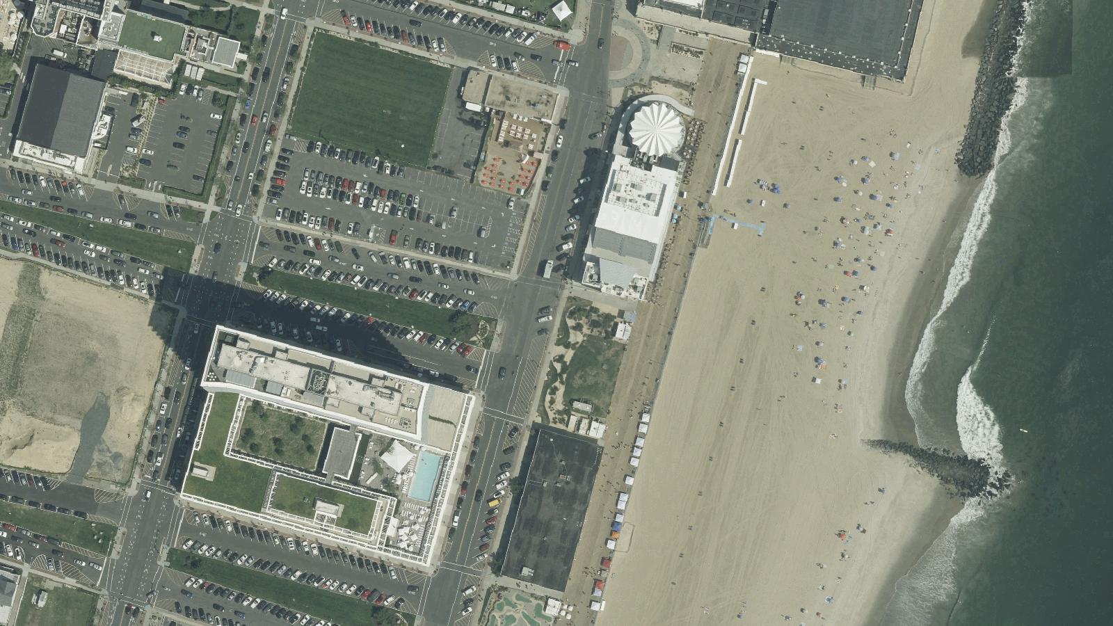 Aerial survey view of SS Morro Castle Memorial Site