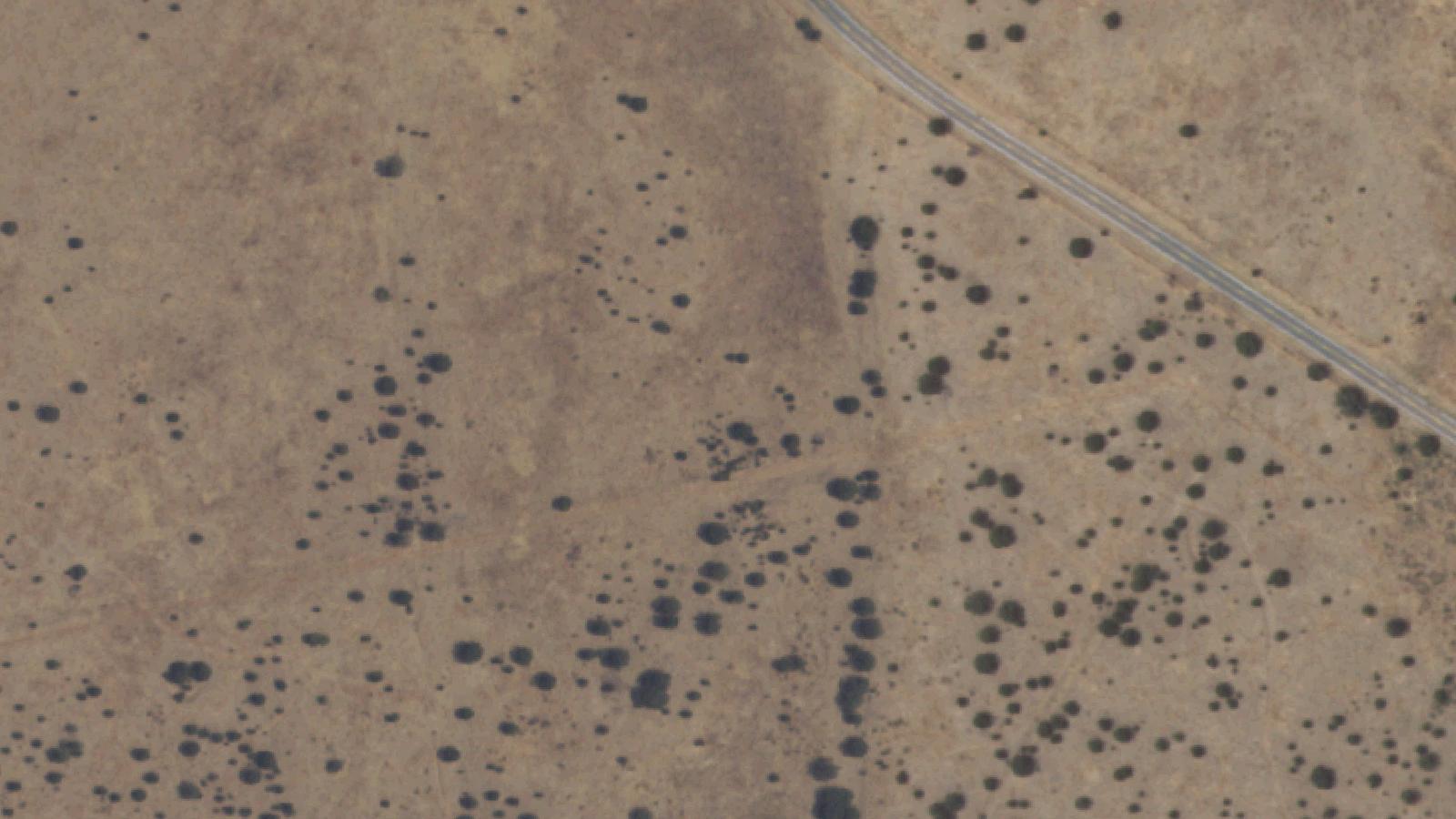 Aerial survey view of Fort Stanton Historic Site