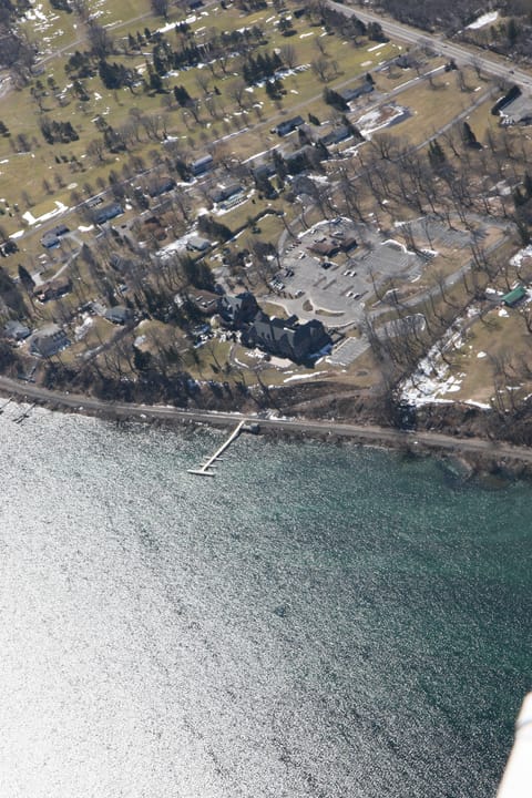 Belhurst Castle — Romanesque Revival sandstone mansion on Seneca Lake in Geneva, New York