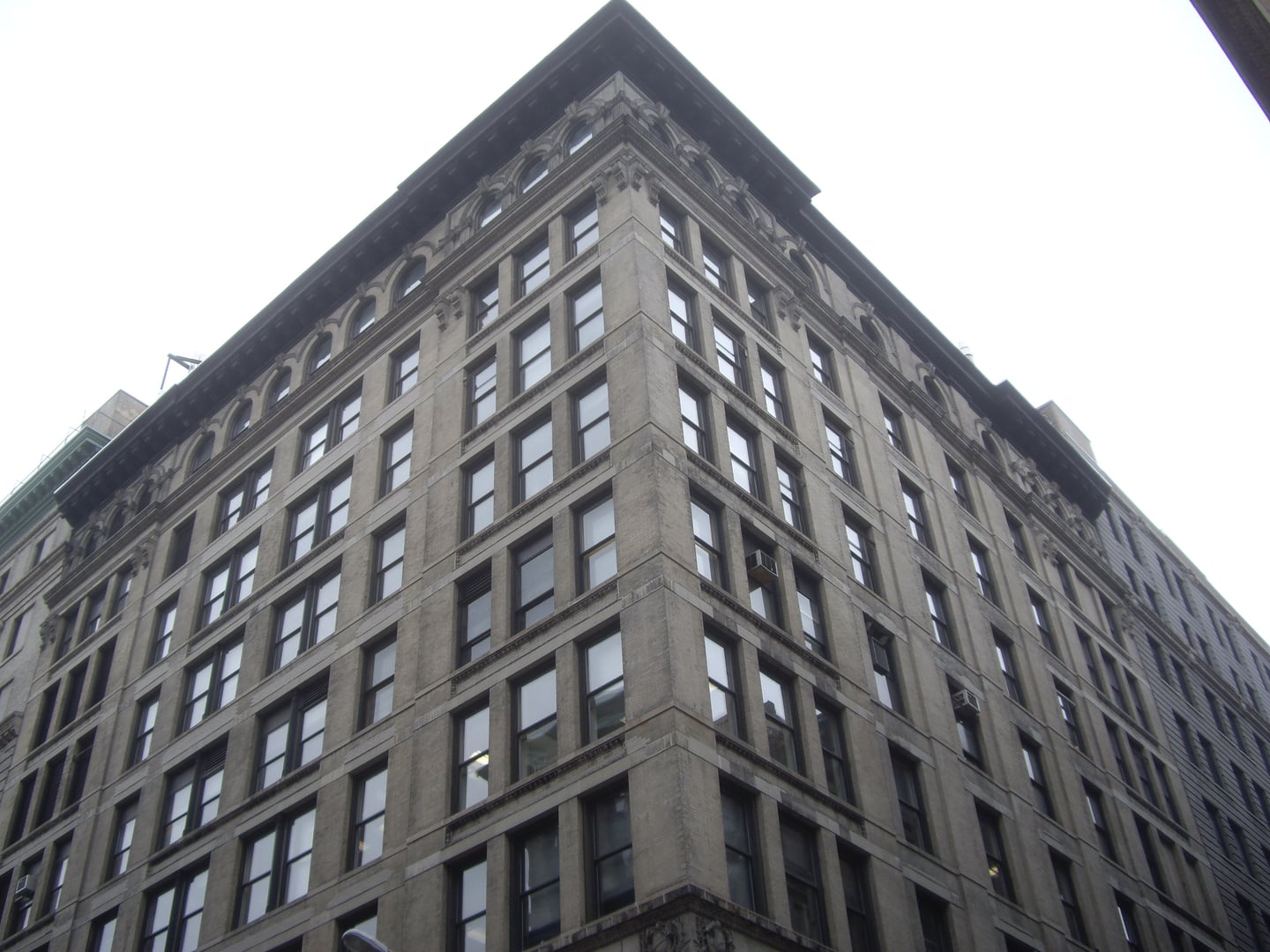 Exterior of the Brown Building at 23-29 Washington Place in Greenwich Village, Manhattan—site of the 1911 Triangle Shirtwaist Factory fire.