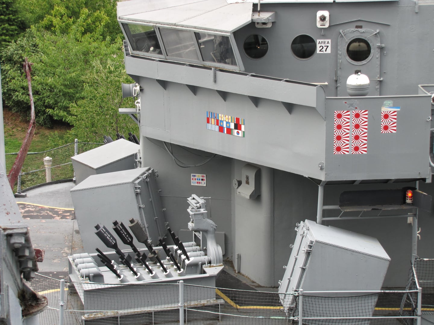 Buffalo and Erie County Naval Military Park museum ships including USS The Sullivans destroyer in Buffalo NY
