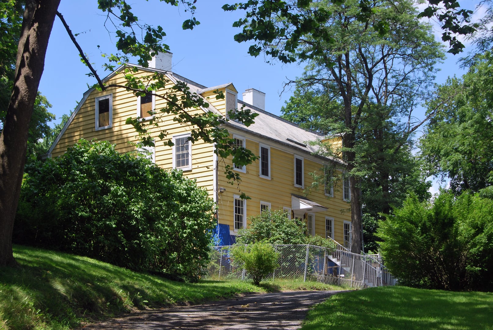 South profile of the Cherry Hill historic Van Rensselaer house in Albany, New York