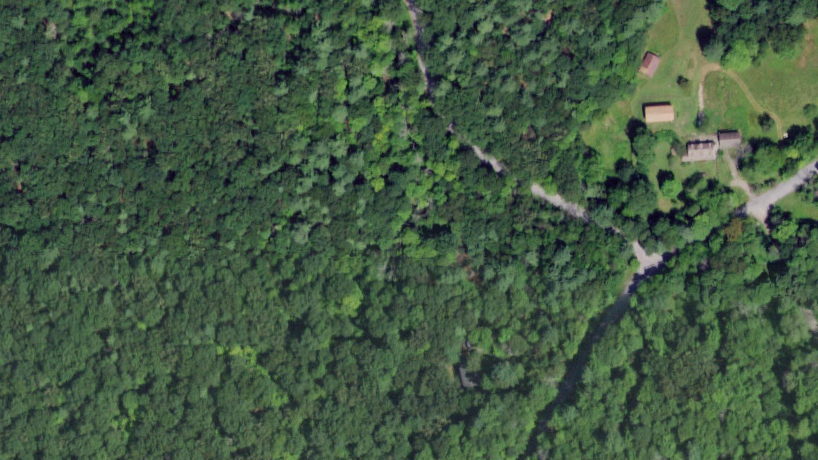 Aerial survey view of Fiddlers Bridge Road