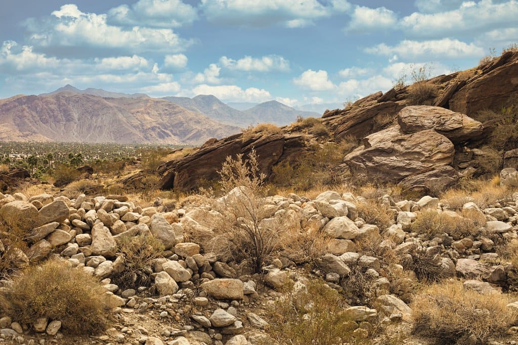 For some 30 years, Tahquitz Canyon was officially closed to the public by order of the Agua Caliente band of the Cahuilla Indians, which owns most of the canyon.  Tahquitz Canyon had  attracted hordes of visitors who sometimes abused it.  They reopened this area in 2001.  Tahquitz Falls has long bee