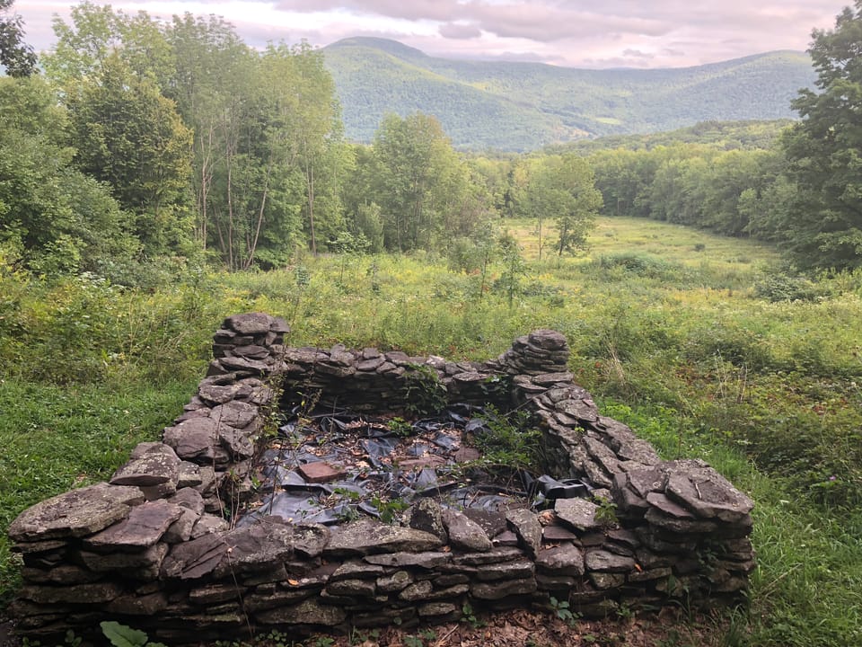 John Burroughs Gravesite- overlooking Ford Lot (named in honor of Henry Ford- his friend and traveling companion