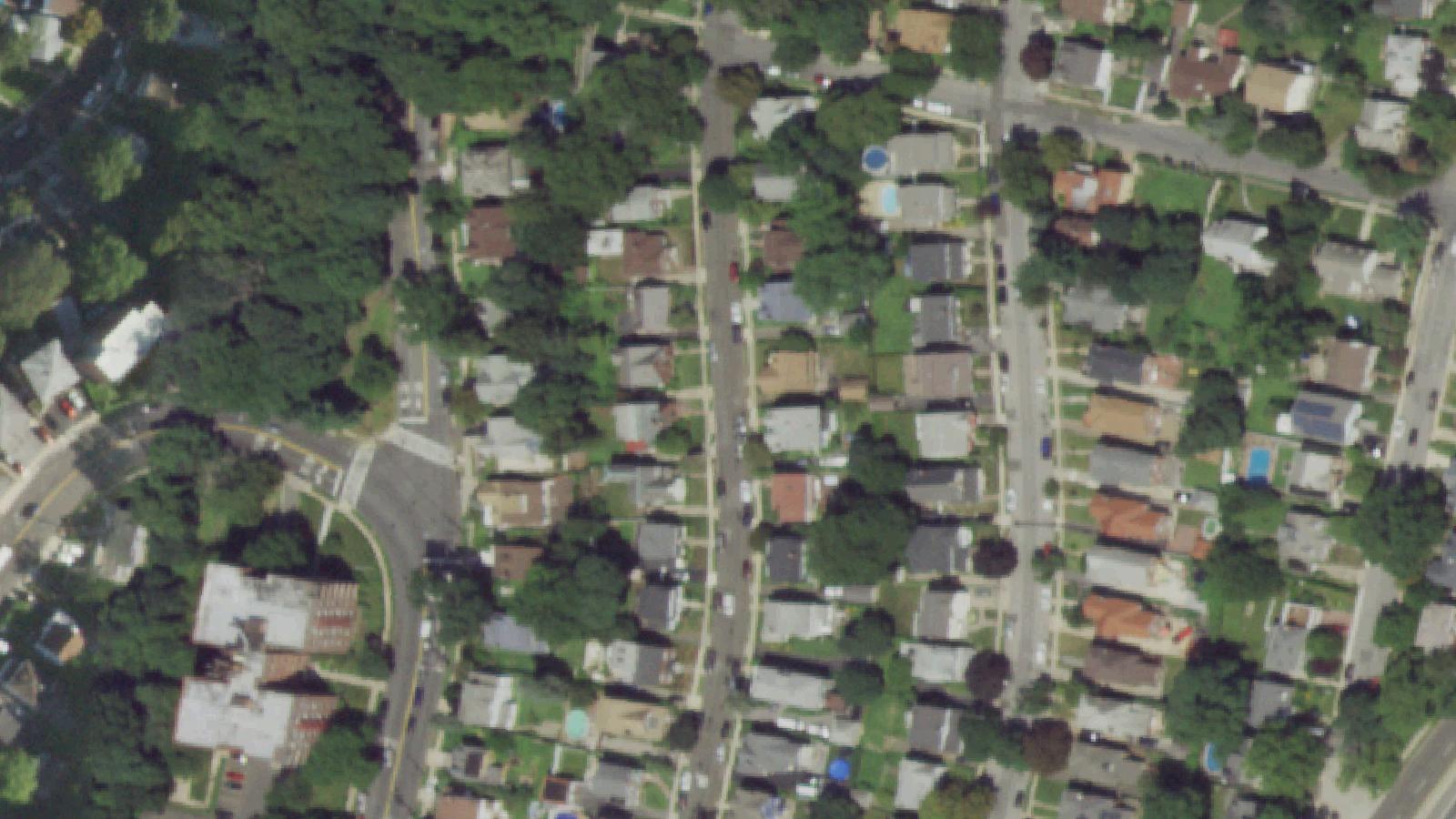 Aerial survey view of Lee Avenue