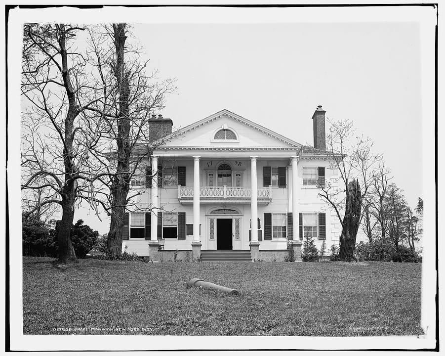 Jumel Mansion, New York City, circa 1904 (Detroit Publishing Company glass negative)