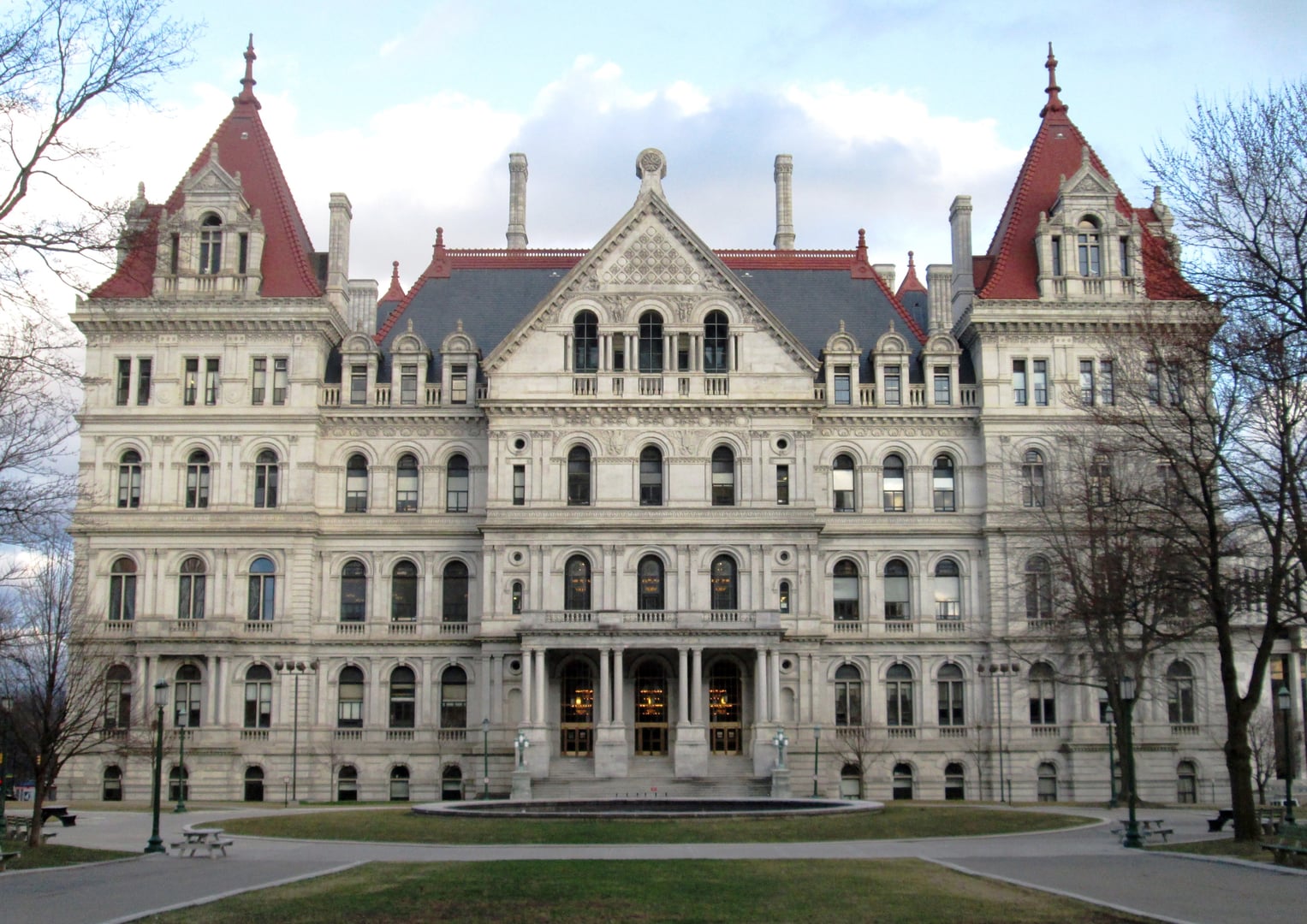 Exterior of the New York State Capitol in Albany, completed 1899