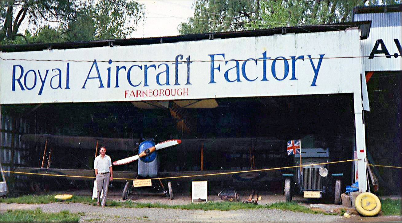 Old Rhinebeck Aerodrome in New York, 1990 — vintage aircraft on the field