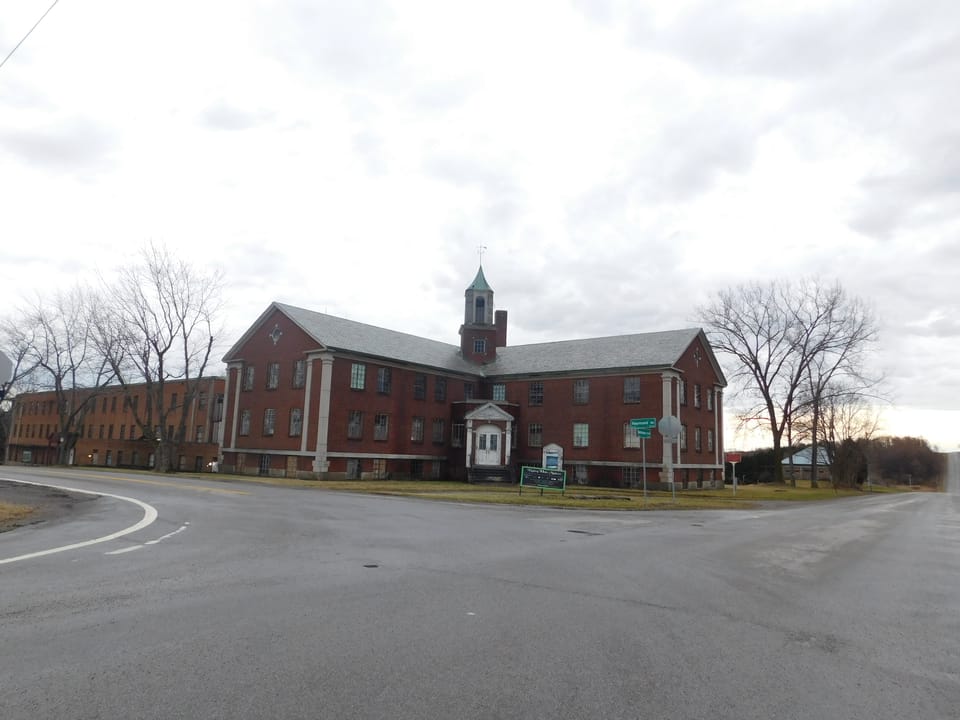Rolling Hills Asylum in East Bethany New York, former Genesee County Poorhouse exterior