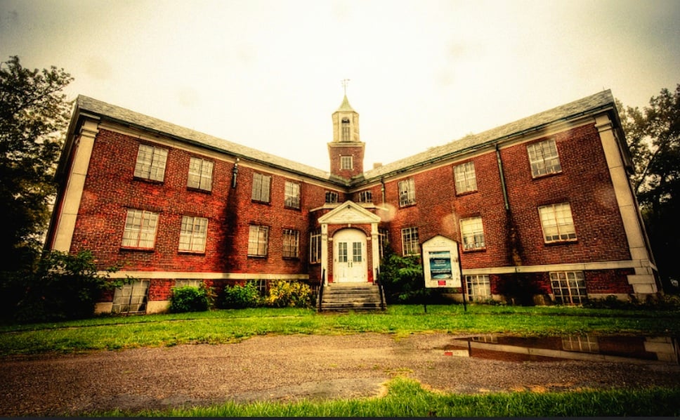 Rolling Hills Asylum in East Bethany New York, former Genesee County Poorhouse exterior