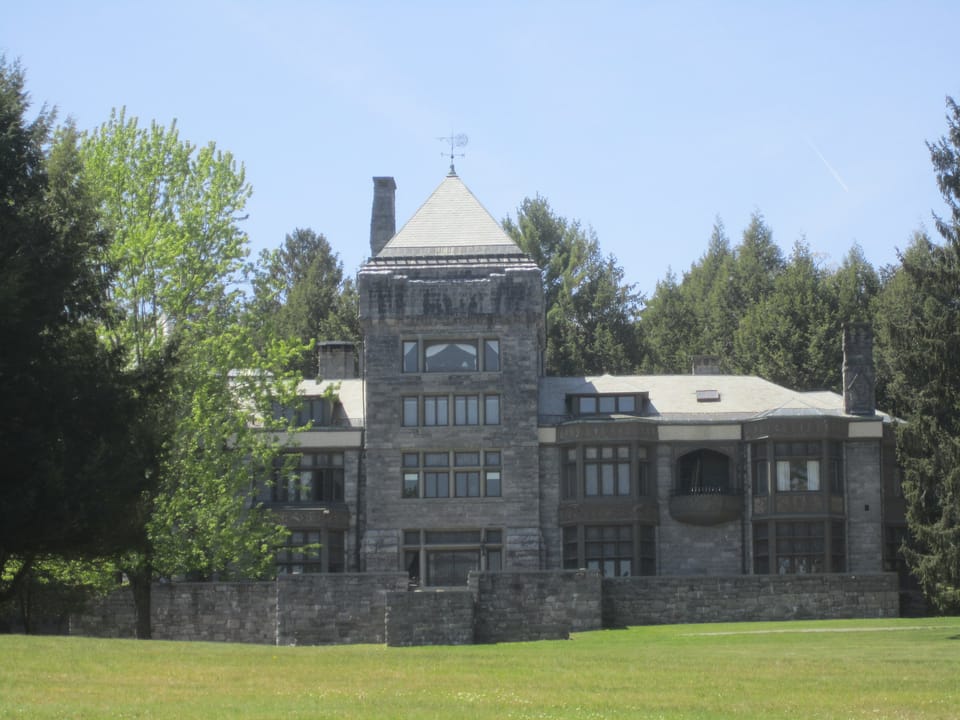 The Yaddo mansion seen from the lawn, Saratoga Springs, N.Y.