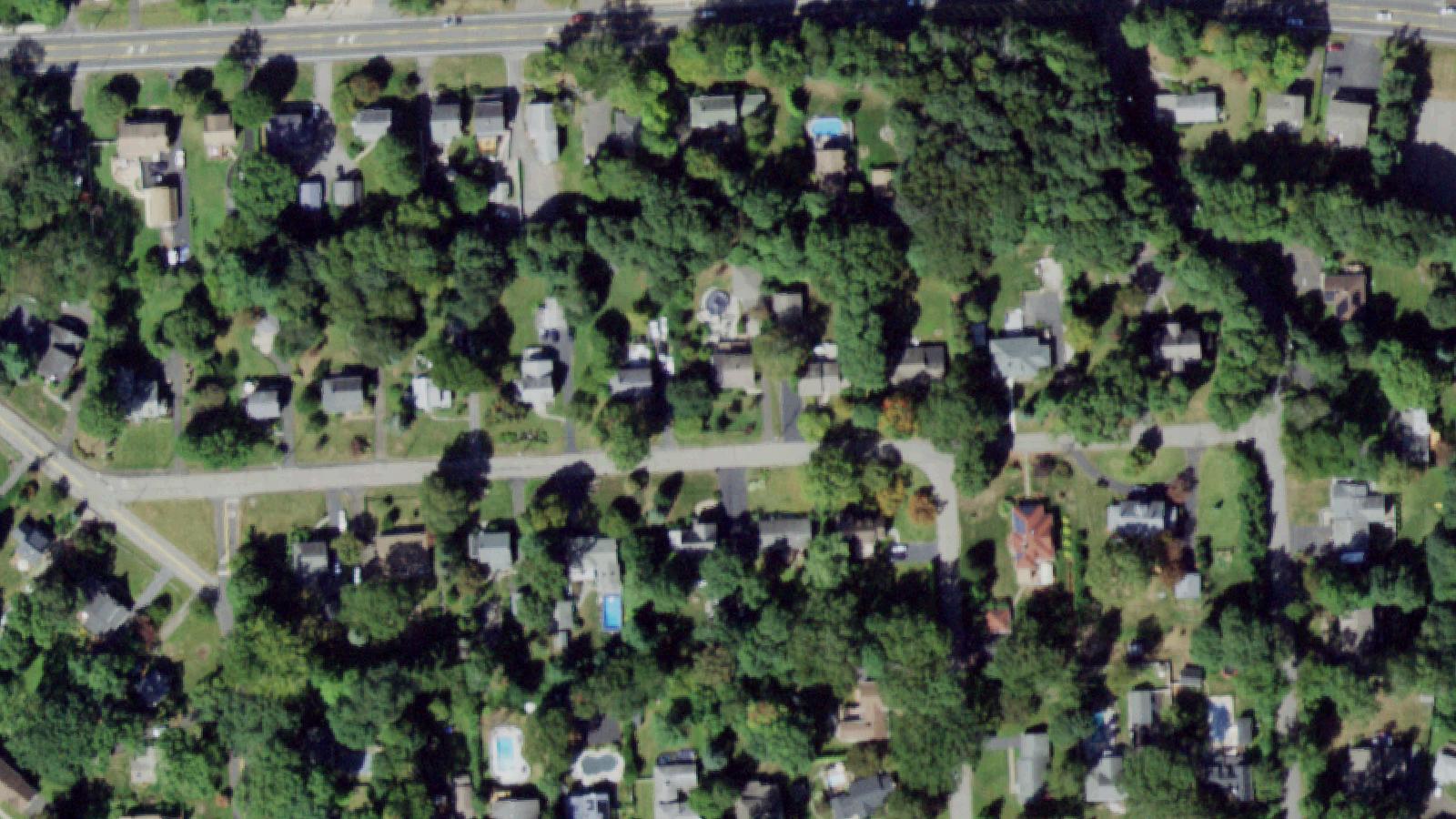 Aerial survey view of Spook Rock Road