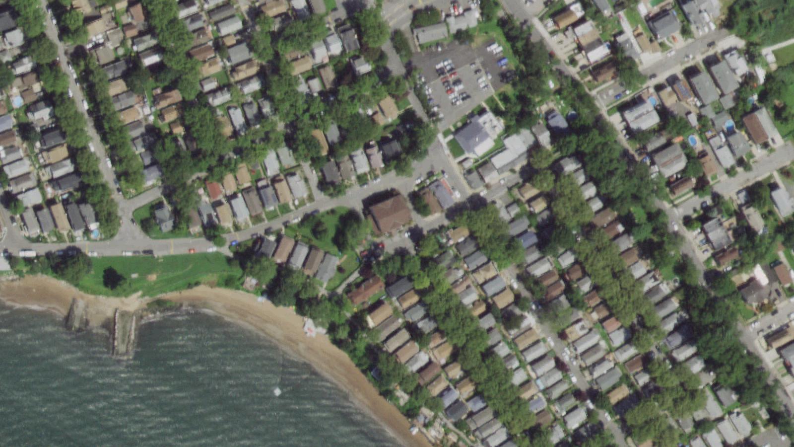 Aerial survey view of Strawberry Fields of Silver Beach Gardens