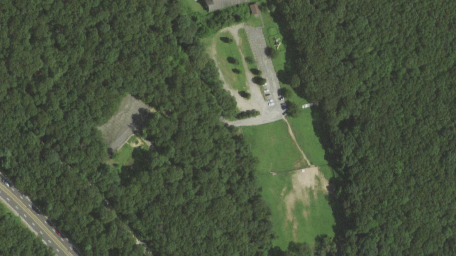 Aerial survey view of Sweet Hollow Road
