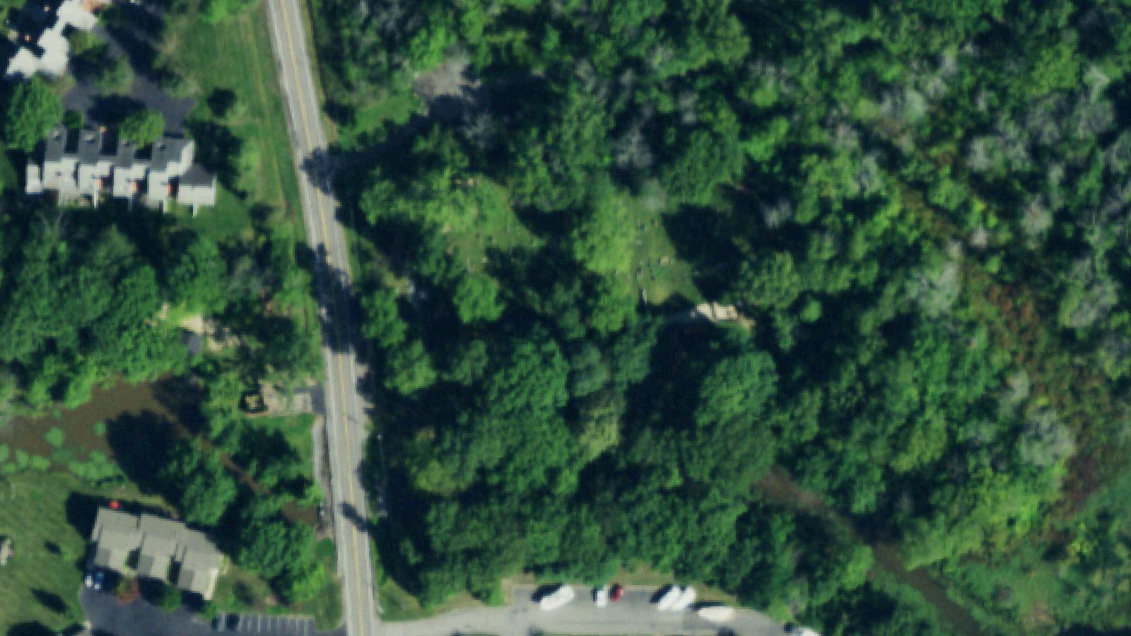 Aerial survey view of Whitehaven Cemetery