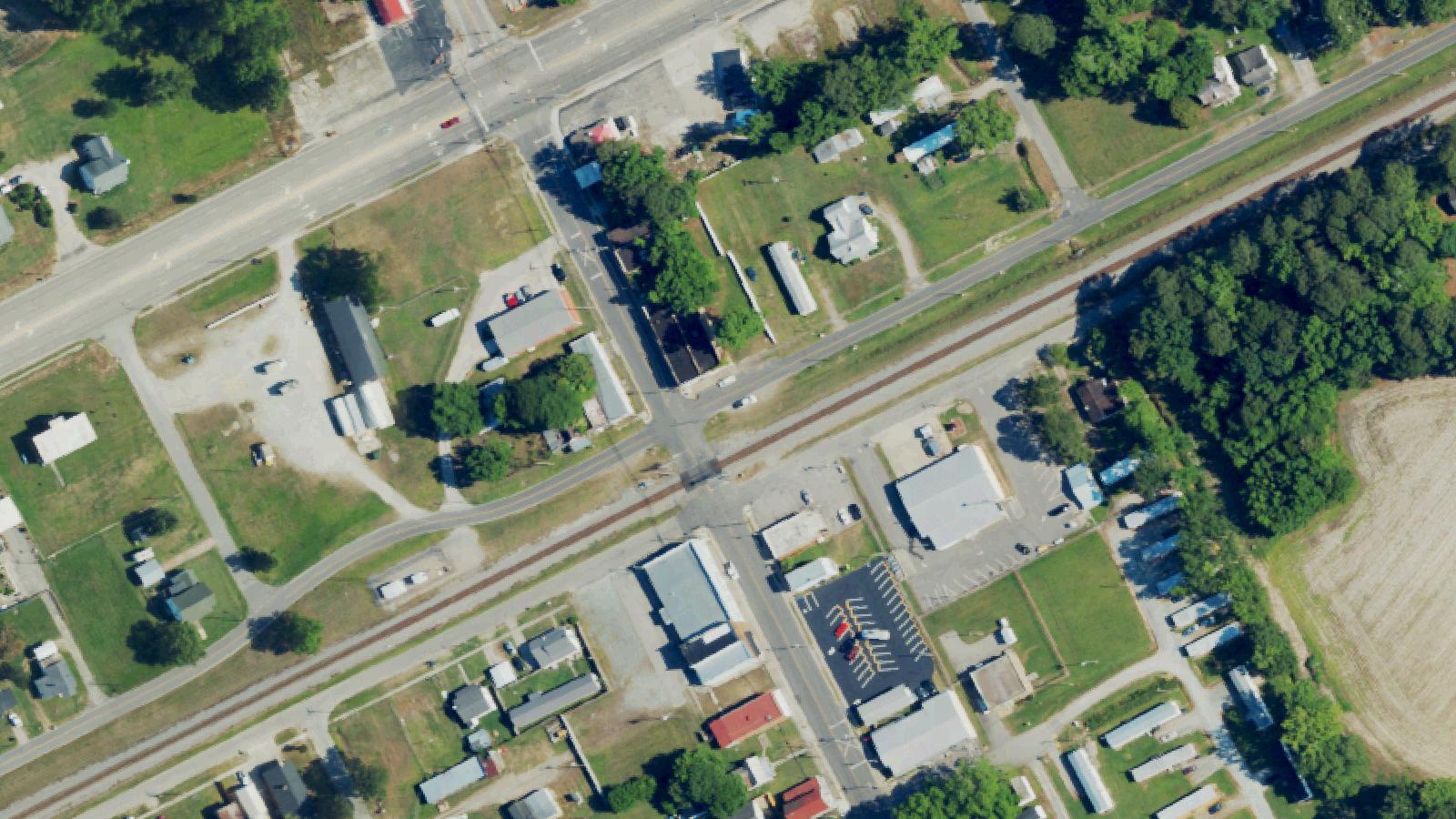 Aerial survey view of Acid Park