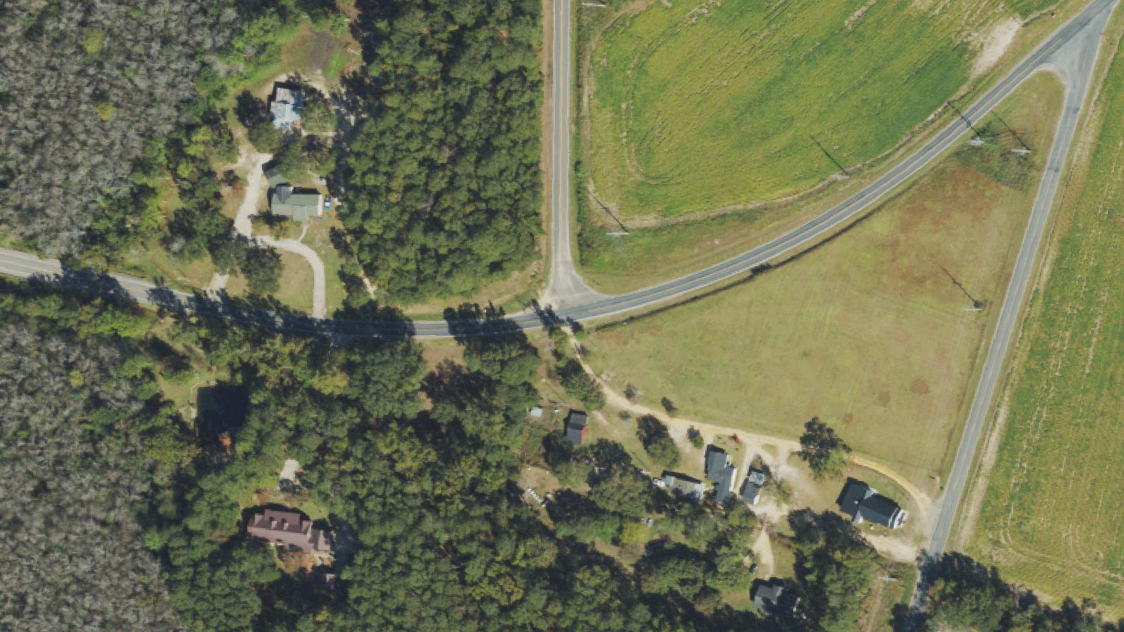 Aerial survey view of Gravity Hill (Old Maxton Road)