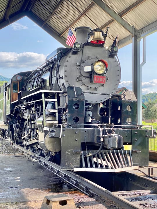 Great Smoky Mountains Railroad 1702 is an S160 class 2-8-0 "Consolidation" type steam locomotive built in September 1942 by the Baldwin Locomotive Works in Philadelphia, Pennsylvania, originally for the U.S. Army Transportation Corps during World War II. 
In late 1991, the No. 1702 locomotive was pu