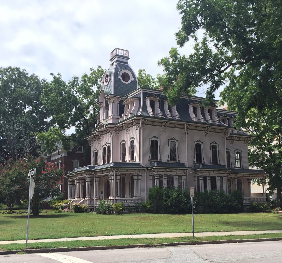 Heck-Andrews House, Raleigh — Second Empire mansion with mansard roof