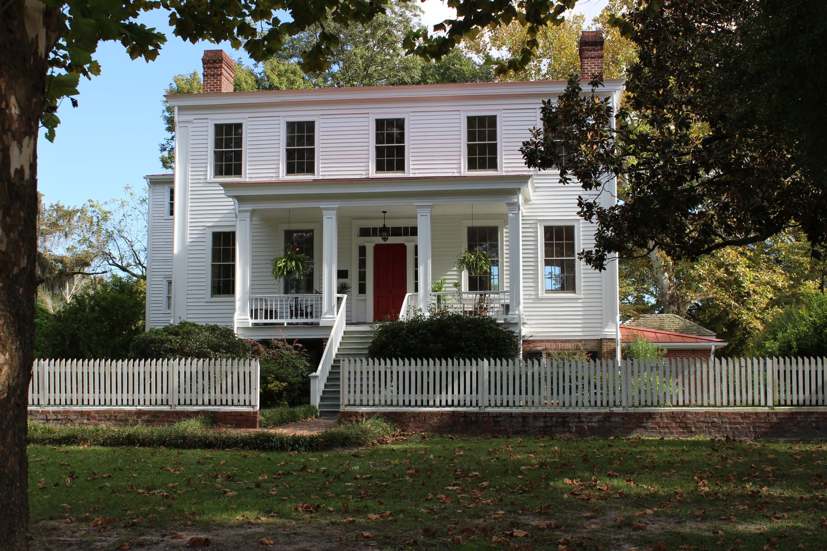 Antebellum manor house at Poplar Grove Plantation on US-17 north of Wilmington, North Carolina