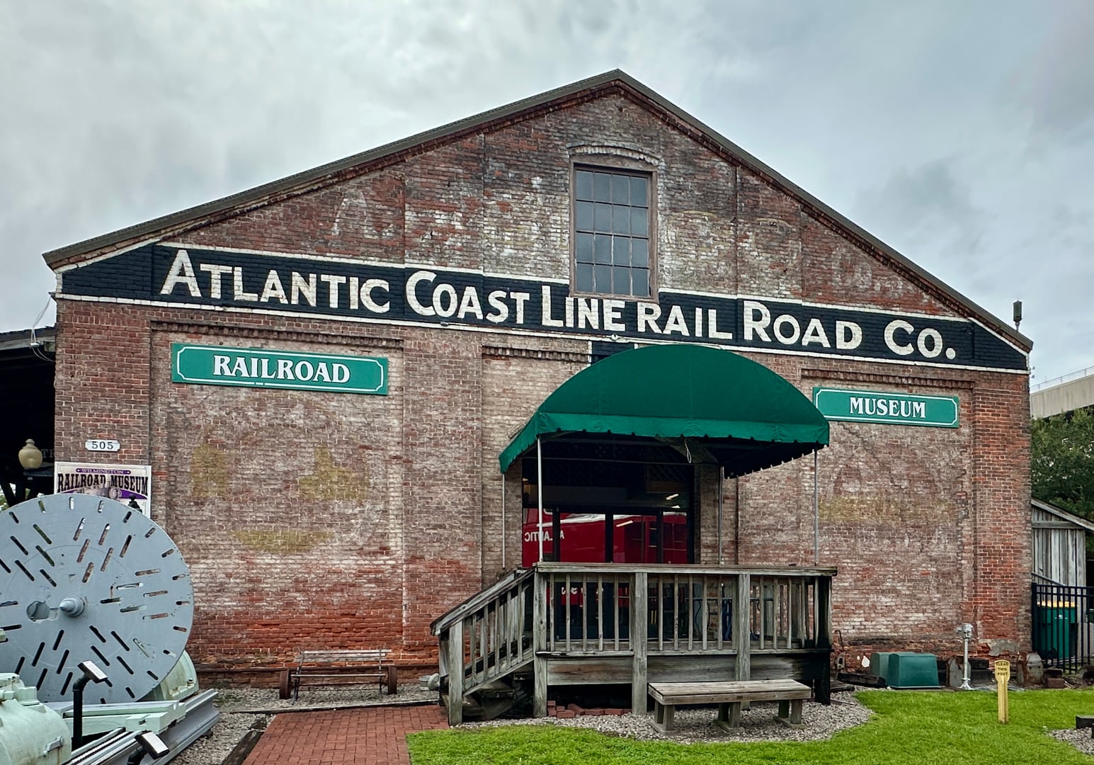 Wilmington Railroad Museum exterior at 505 Nutt Street, Wilmington NC