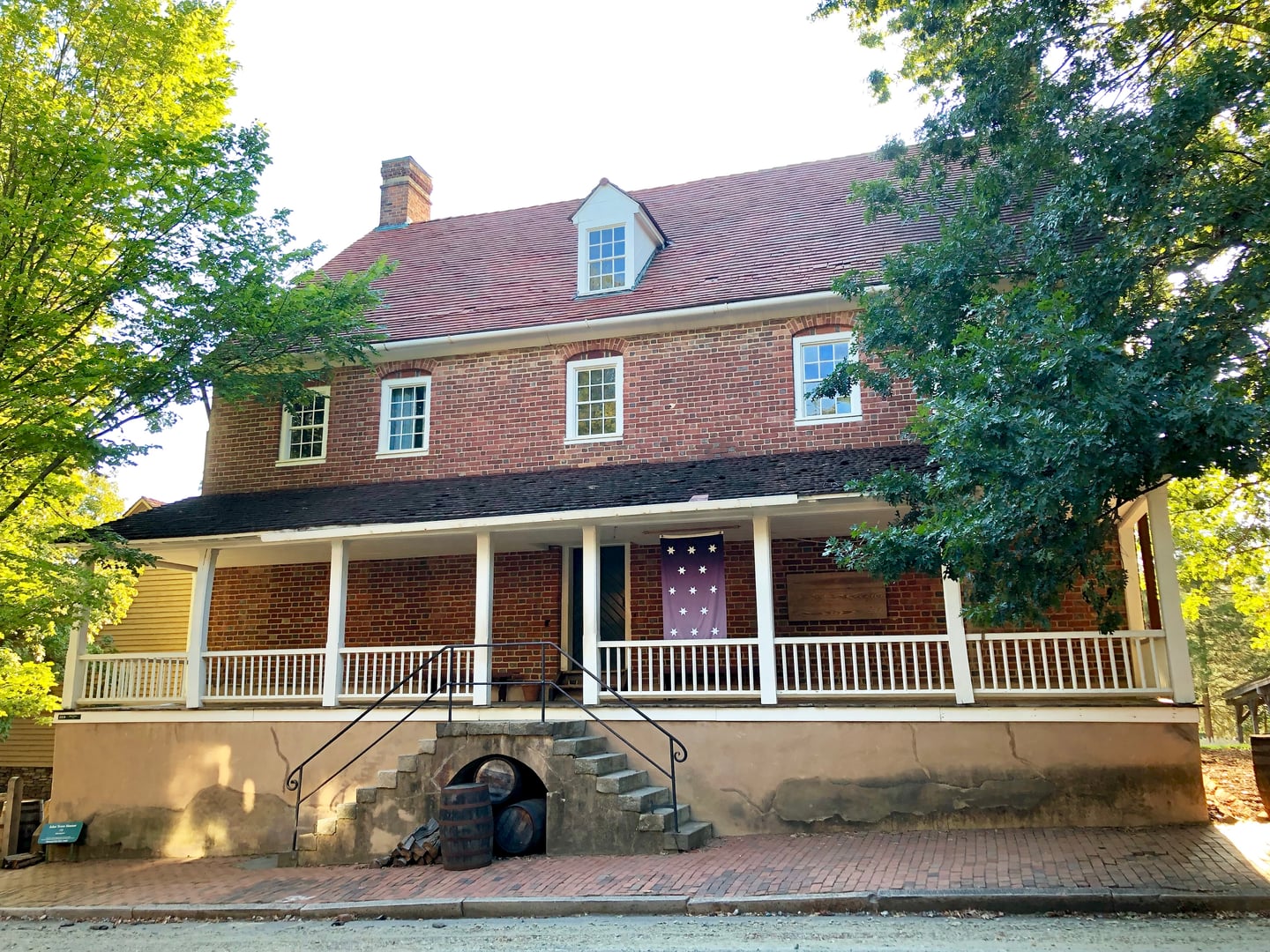 Salem Tavern Museum in Old Salem, Winston-Salem, North Carolina — a two-story 1784 Moravian tavern building on South Main Street