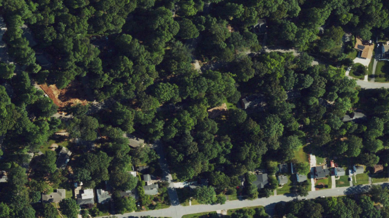 Aerial survey view of U.S. Highway 70 Underpass (Lydia's Bridge)