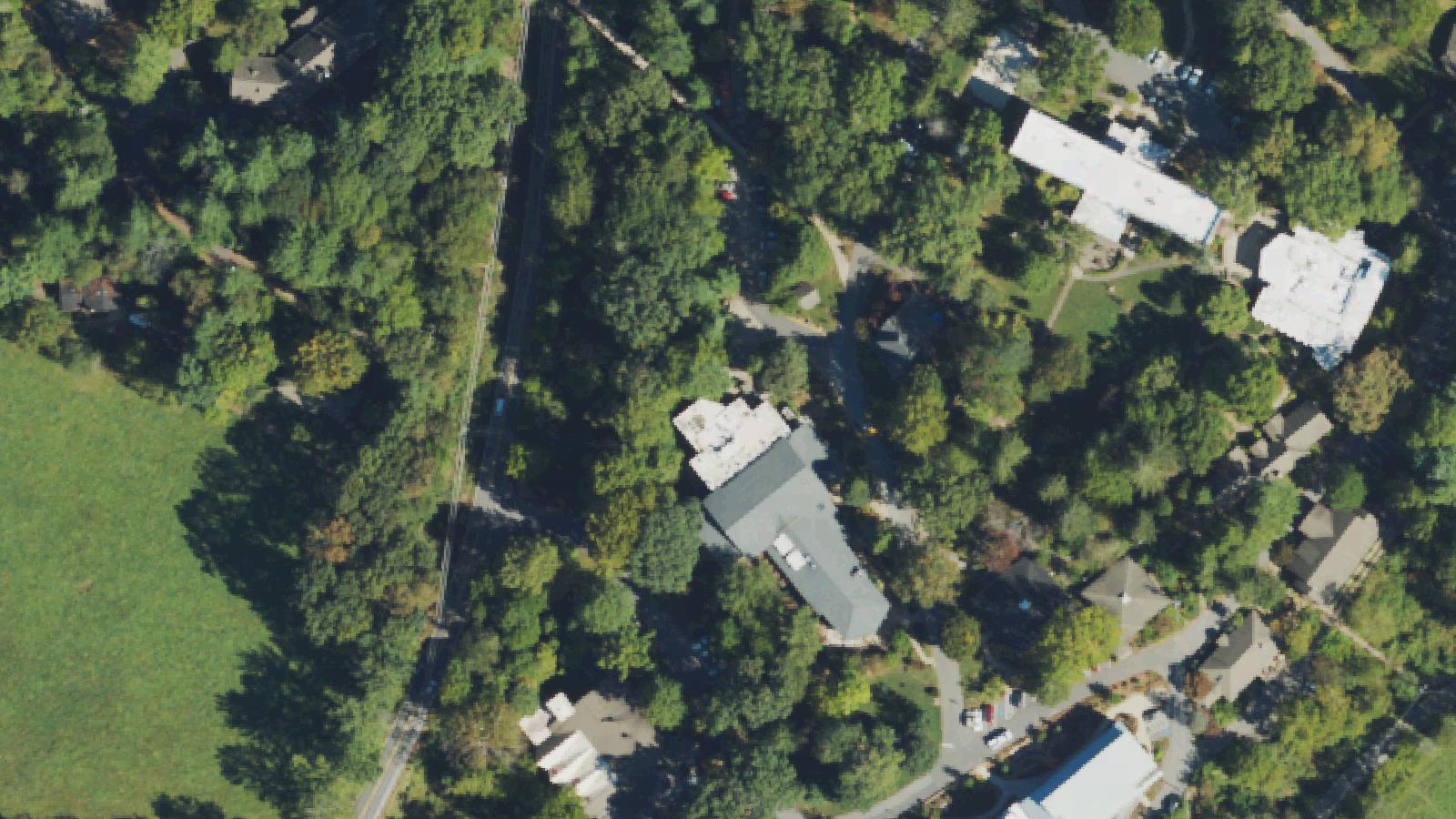 Aerial survey view of Warren Wilson College