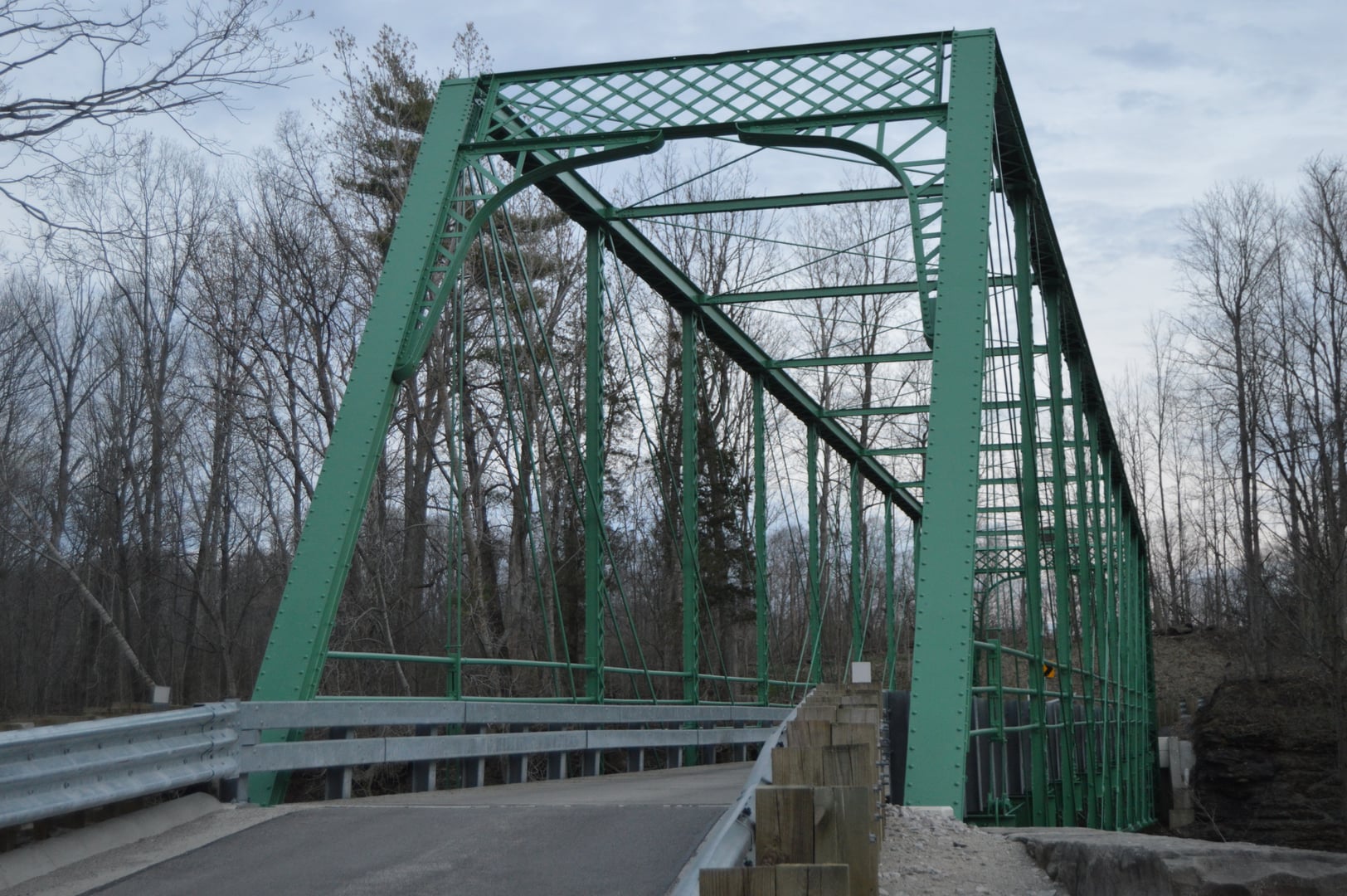 A rural bridge in Deans Hollow near Gore Orphanage Road outside Vermilion, Ohio, the subject of a local hanging legend