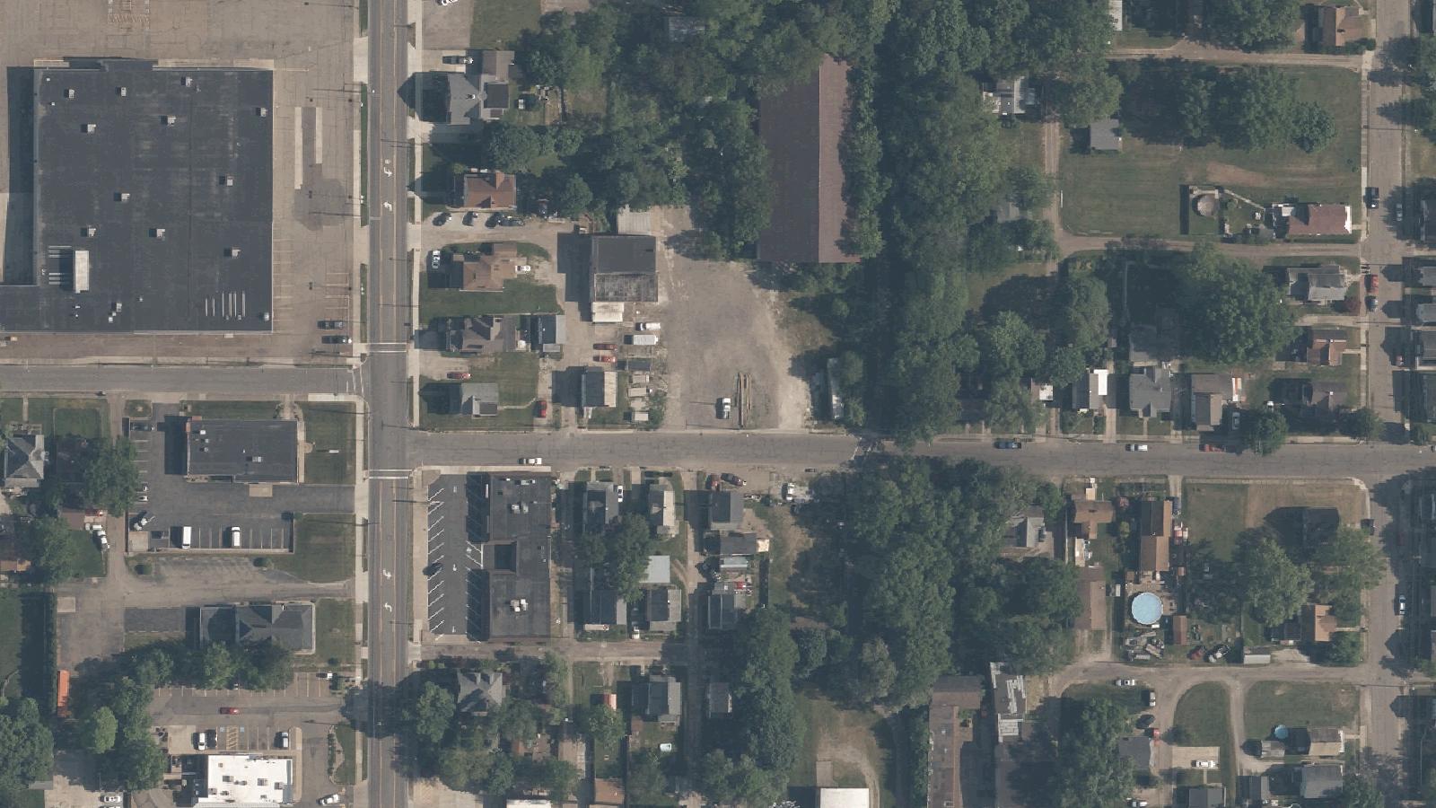 Aerial survey view of Fairmount Children's Home (Ruins / Site)
