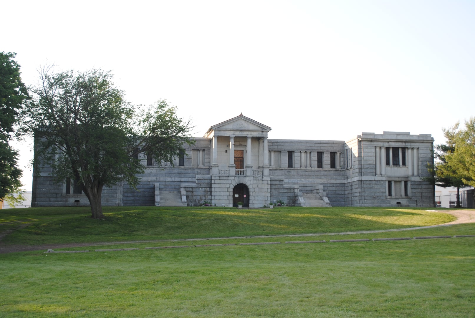Green Lawn Abbey, a Beaux-Arts community mausoleum on Greenlawn Avenue, Columbus
