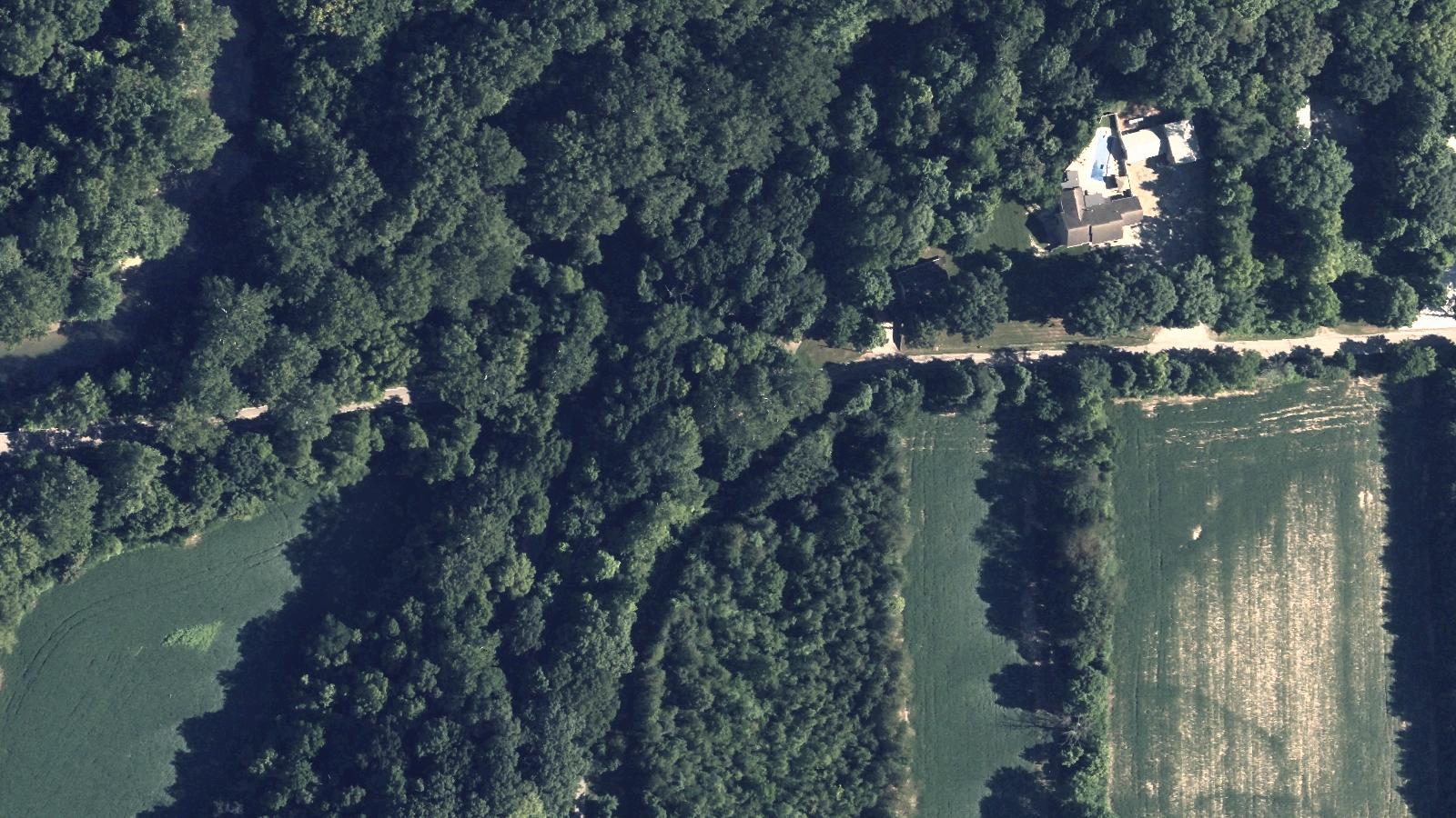 Aerial survey view of Horseshoe Bend Road