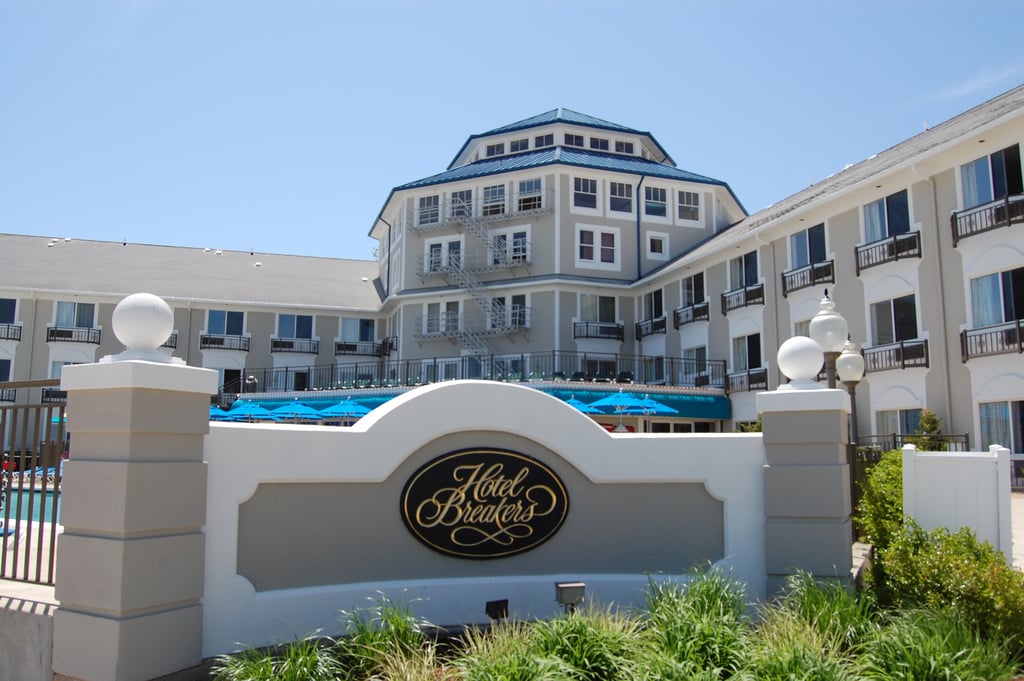 Hotel Breakers historic French chateau-style hotel exterior at Cedar Point in Sandusky Ohio