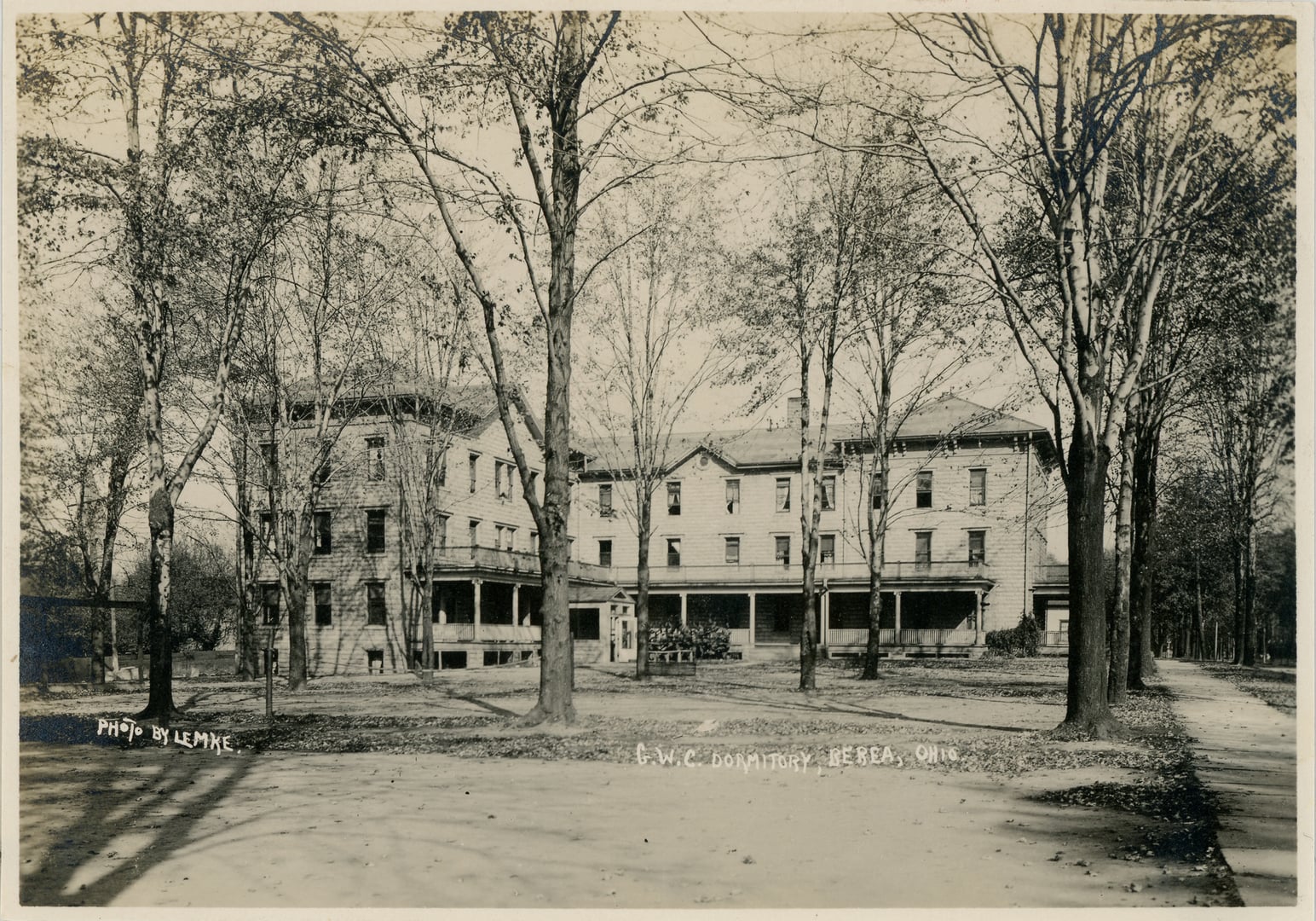Exterior of historic Kohler Hall on the Baldwin Wallace University south campus in Berea, Ohio