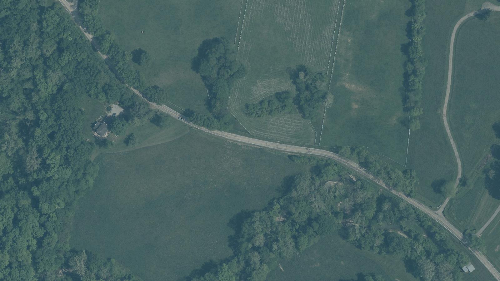 Aerial survey view of Lick Road