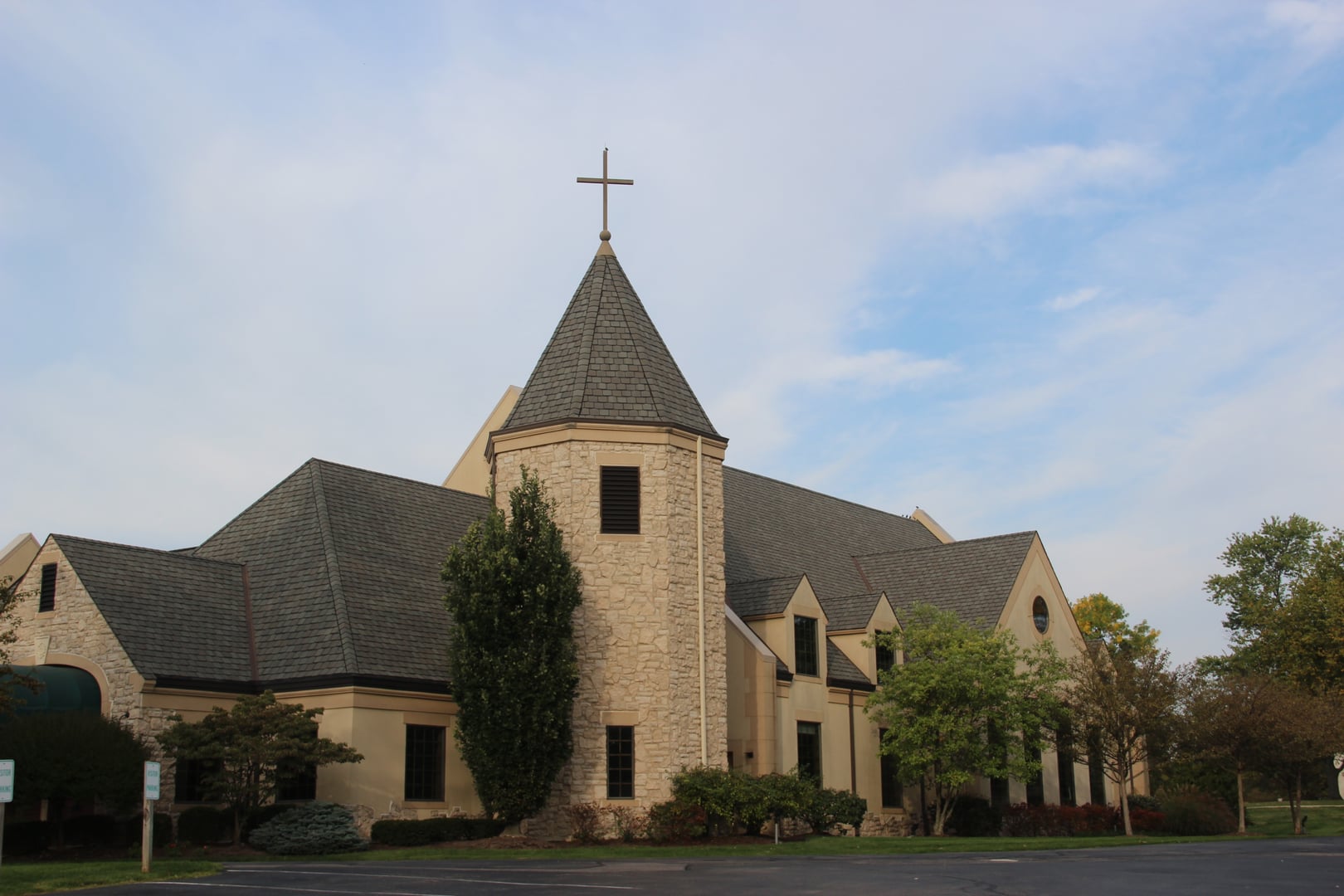 Exterior of Normandy United Methodist Church in Centerville, Ohio, a National Register of Historic Places listing in Montgomery County