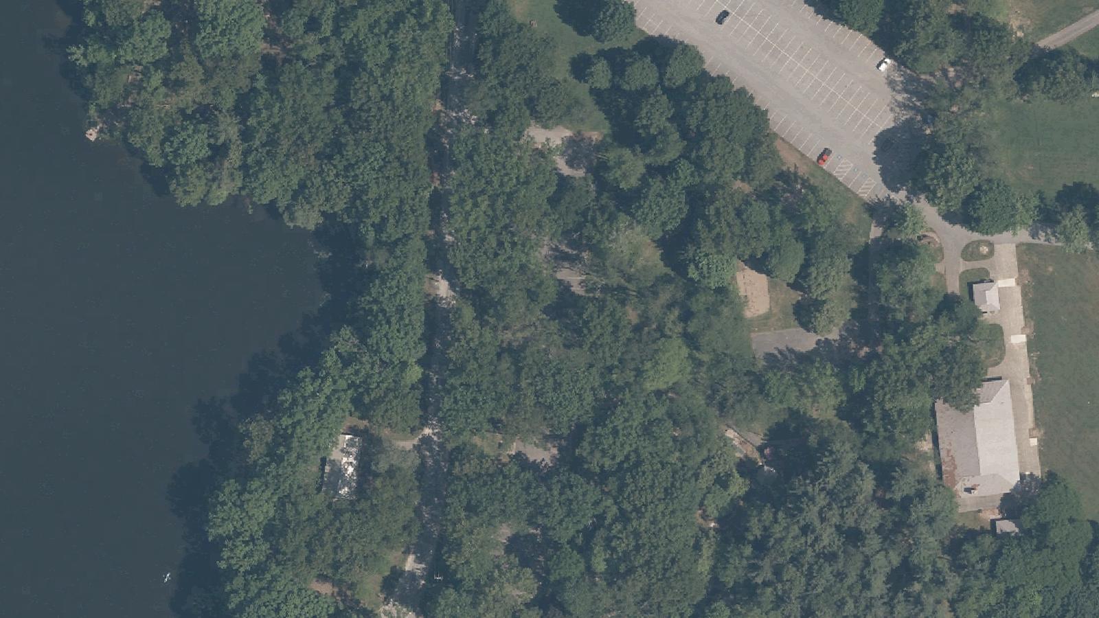 Aerial survey view of St. Joseph Cemetery (Stairway to Heaven)