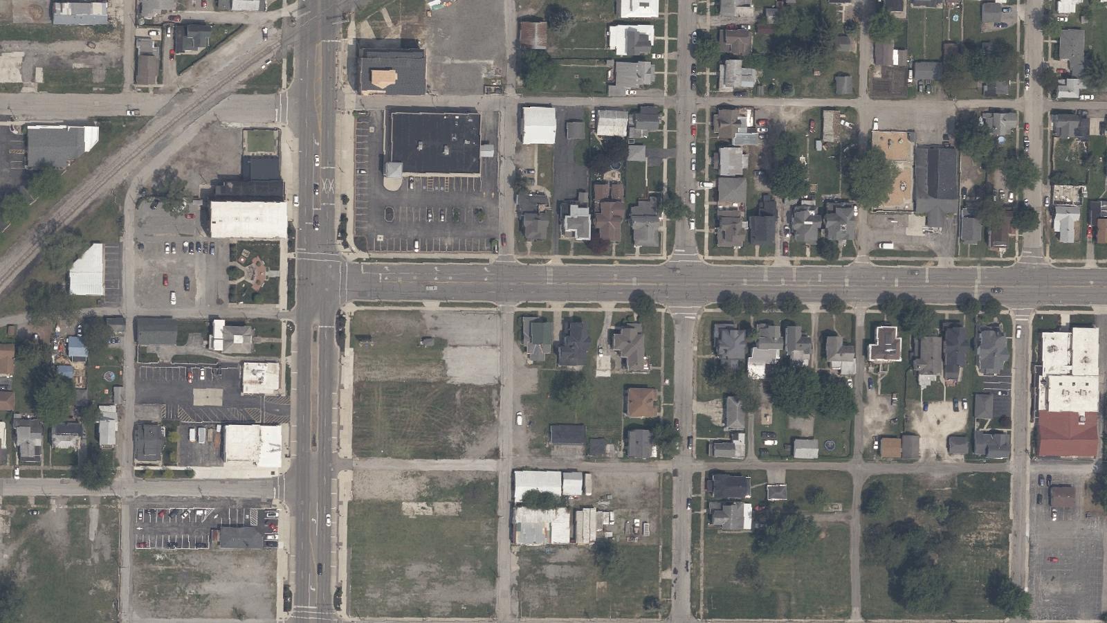 Aerial survey view of Weidler's Passing Railroad Ghost Light