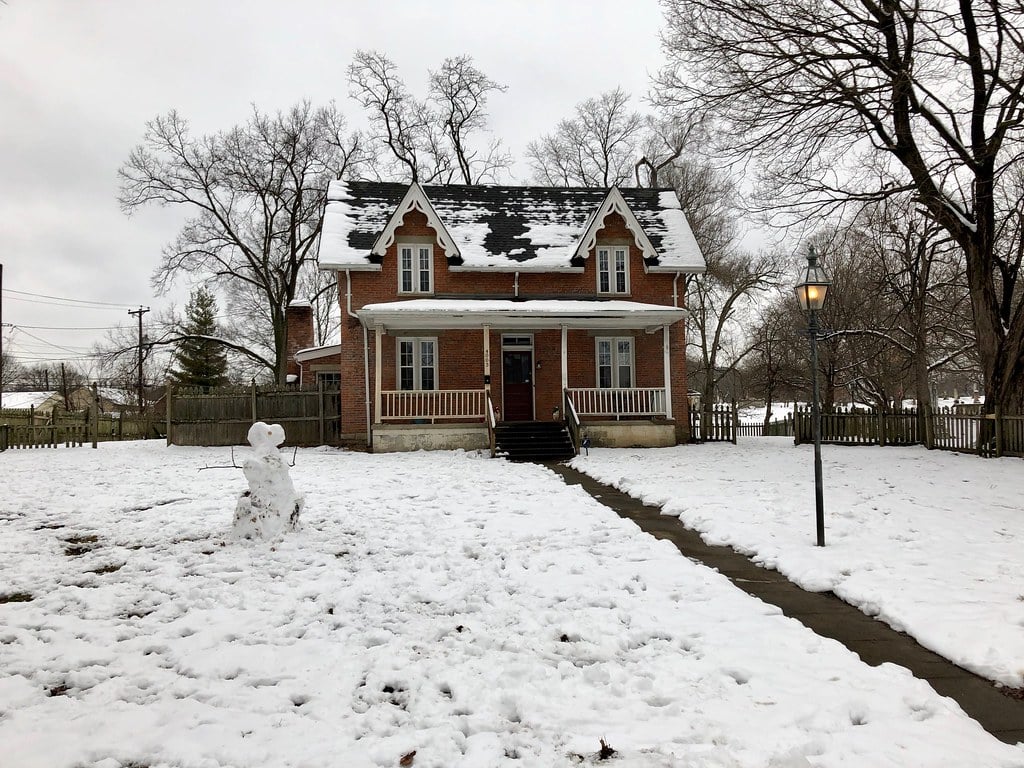 Historic gates and grounds of Wesleyan Cemetery along Colerain Avenue, Cincinnati