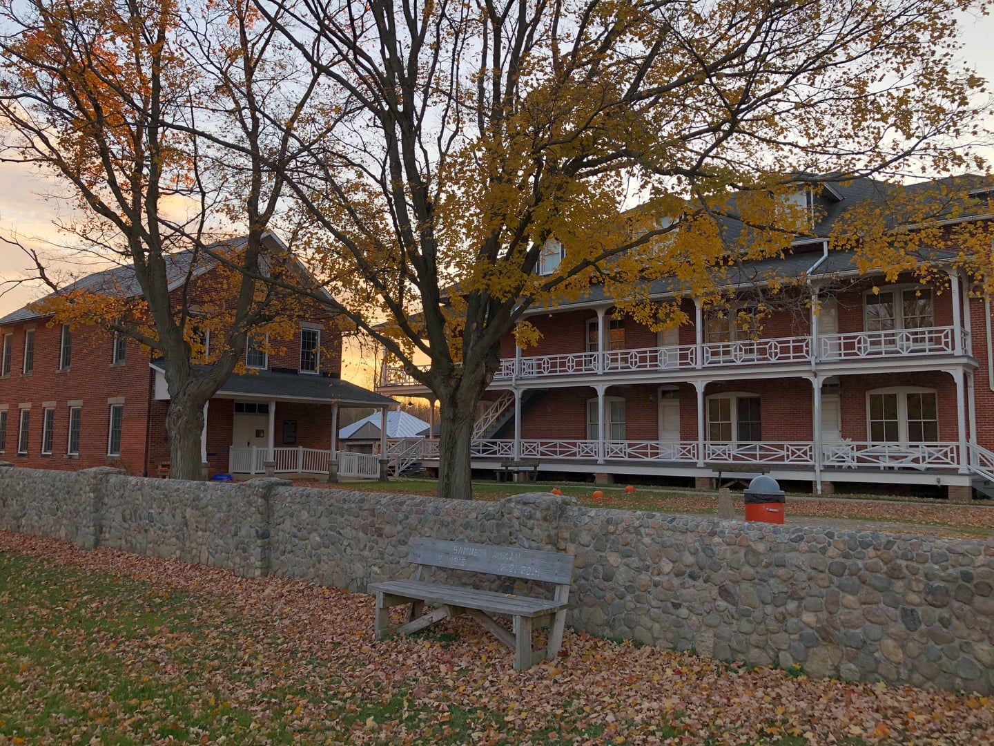 The main building of the Wood County Historical Museum, formerly the Wood County Infirmary, at 13660 County Home Road in Bowling Green, Ohio