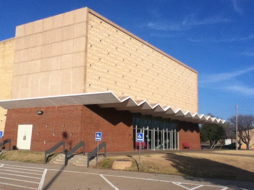 Briggs Auditorium on the campus of Northern Oklahoma College, Enid, Oklahoma