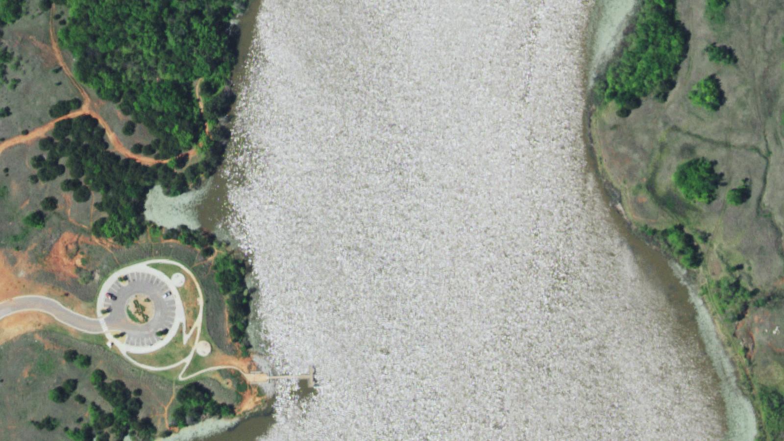 Aerial survey view of Kitchen Lake Bridge