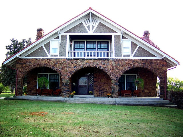 Pawnee Bill Ranch mansion exterior, Pawnee Oklahoma