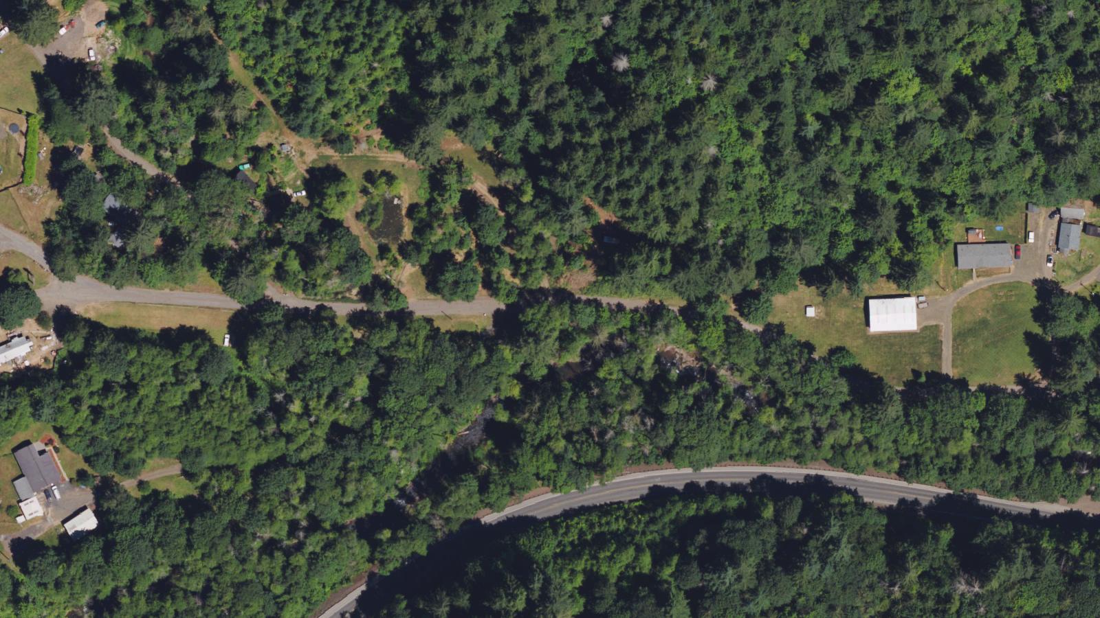 Aerial survey view of Agaard Road