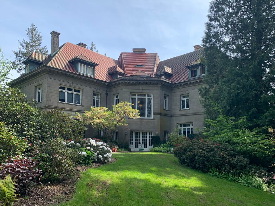 The 1914 French Renaissance-style Pittock Mansion overlooking Portland, Oregon