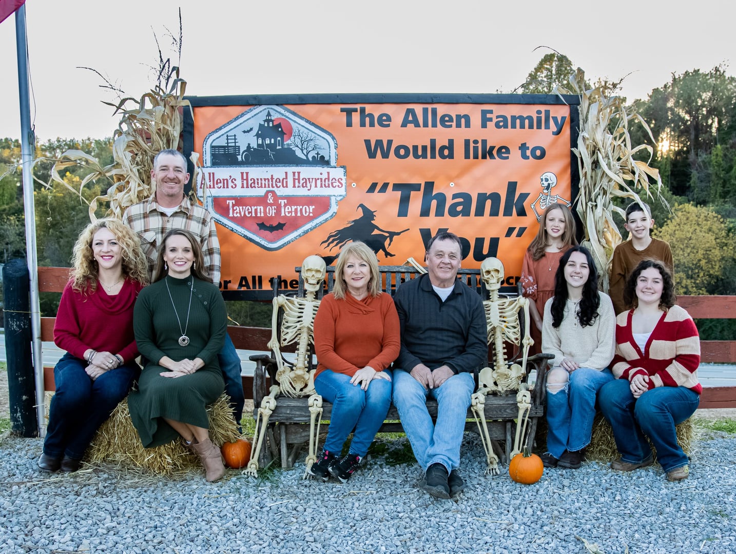The Allen family farm attraction at Allen's Haunted Hayrides on Pittsburgh Road in Smock, Fayette County, Pennsylvania