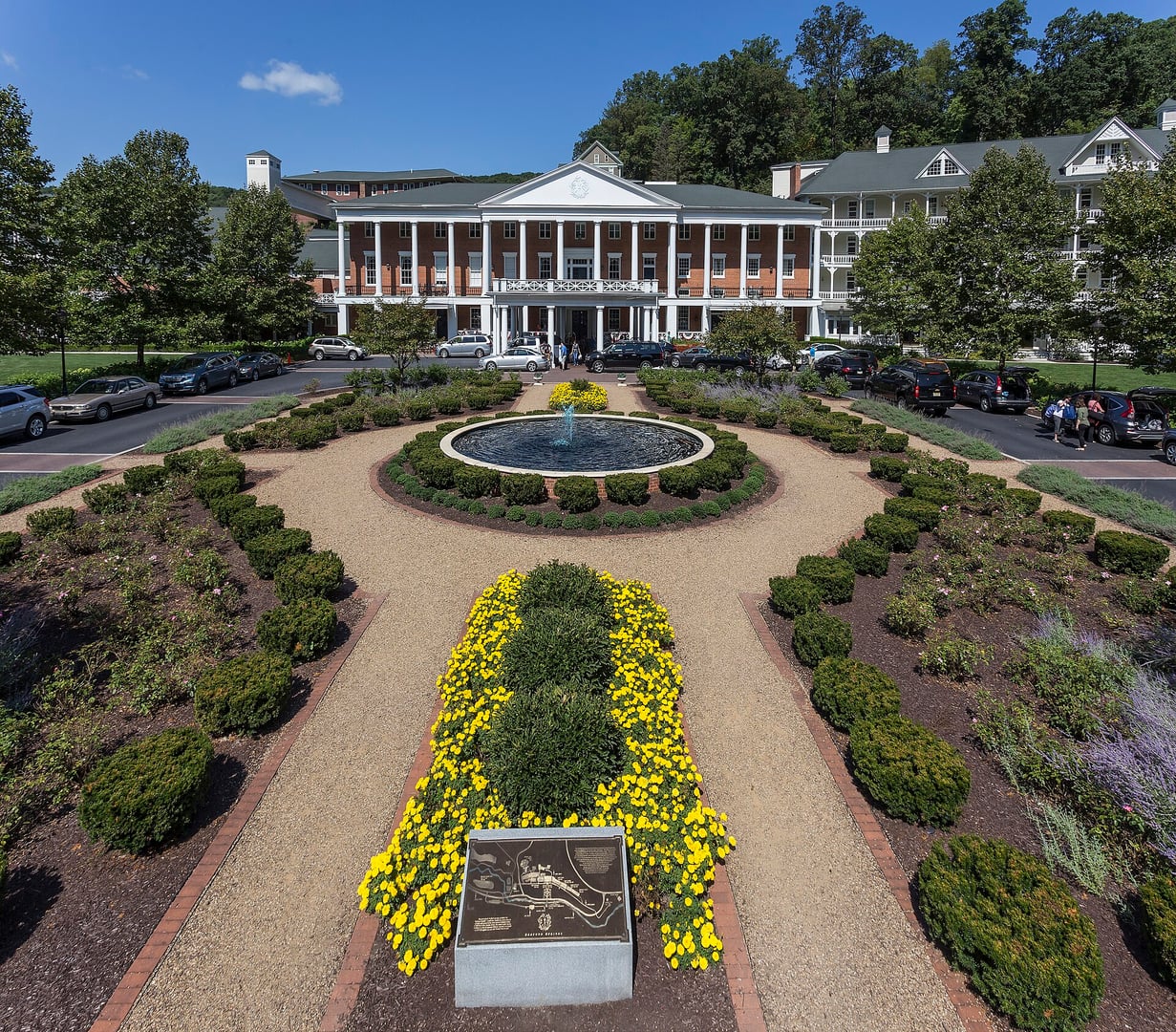 The historic Omni Bedford Springs Resort complex in Bedford, Pennsylvania, a Federal and Greek Revival spa hotel dating to 1806