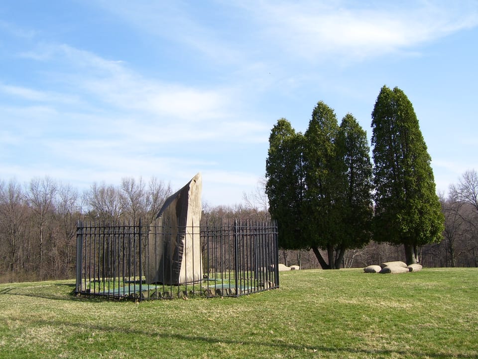Battle of Bushy Run monument. Photographed April 2006.